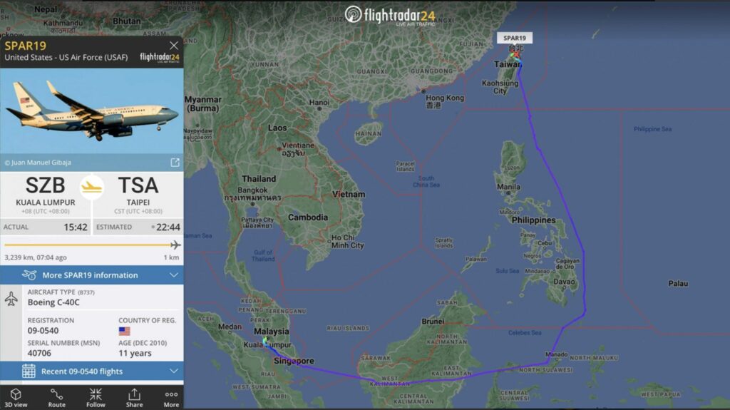 Pelosis Taiwan-Flug beschert Flightradar24 Rekordaufrufe Pelosis Taiwan-Flug beschert Flightradar24 Rekordaufrufe